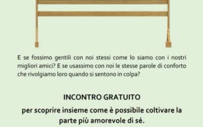 Incontro gratuito sulla SELF-COMPASSION